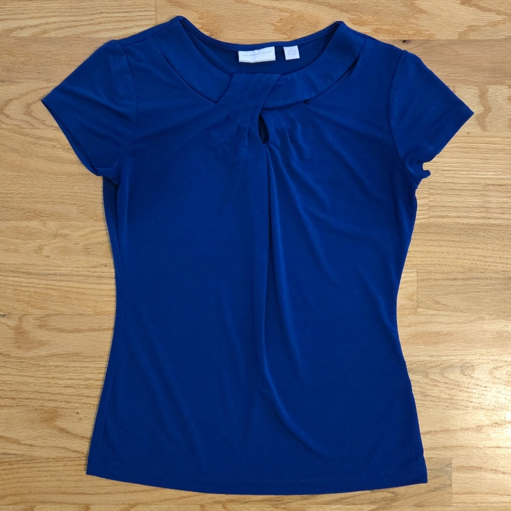 New York & Co Top in Royal Blue, Size XS